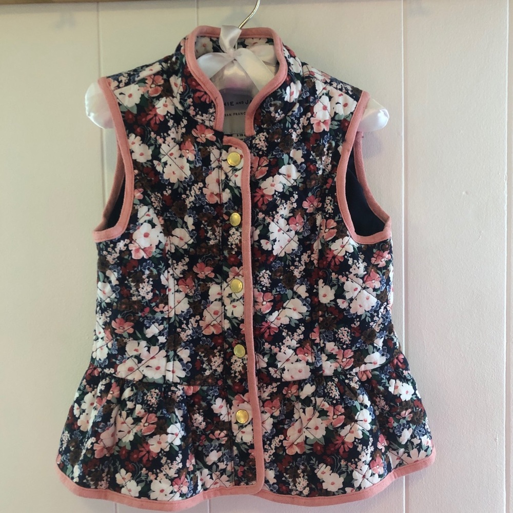 Janie and Jack Quilted Peplum Vest